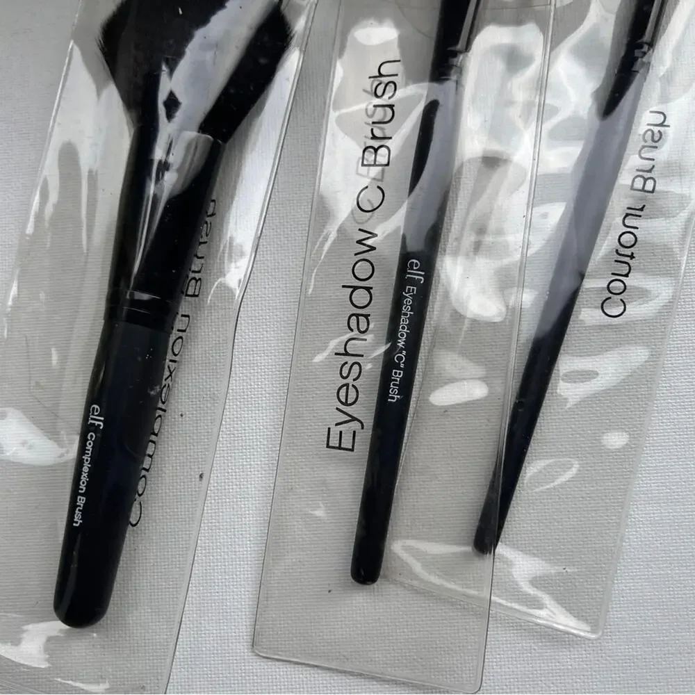 ELF Professional Makeup Beauty Eyeshadow Contour and Complexion Trio Brushes